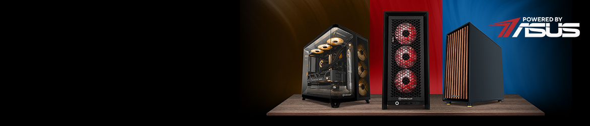Dominiere mit dem Besten PCSpecialist-Systeme mit „Powered by ASUS